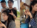 Cô gái ngơ ngác khi bị 2 thanh niên chọc ghẹo không hay biết
