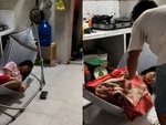 Một câu chuyện cảm lạnh khi chồng thấy vợ ngủ quên trên võng