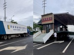 Xe container biến thành nhà hàng trong vài phút