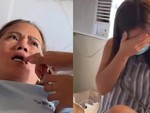 Đang đau vết mổ còn bị con gái chọc cười