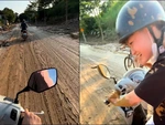 Vừa xin 'trộm vía' đi xe không ngã thì content tự đến
