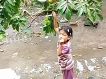 Về kể đang hái ổi thì bị ma trêu mà không ai tin