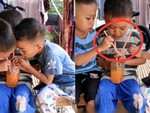 Hai bé trai nổi quạu vì bị bạn troll