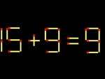 Thử tài IQ: Di chuyển một que diêm để 15+9=9 thành phép tính đúng