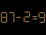 Thử tài IQ: Di chuyển một que diêm để 87-2=9 thành phép tính đúng