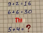 Người giỏi toán có giải được câu đố này không?