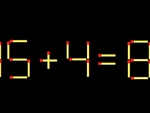 Thử tài IQ: Di chuyển một que diêm để 15+4=8 thành phép tính đúng