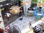 Chàng trai cụng đầu làm vỡ cửa kính cường lực quán trà sữa