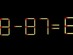 Thử tài IQ: Di chuyển một que diêm để 8-87=8 thành phép tính đúng