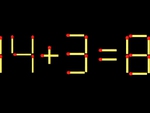 Thử tài IQ: Di chuyển một que diêm để 14+3=8 thành phép tính đúng