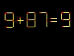 Thử tài IQ: Di chuyển một que diêm để 9+87=9 thành phép tính đúng