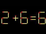 Thử tài IQ: Di chuyển một que diêm để 12+6=6 thành phép tính đúng