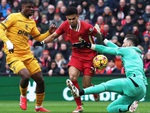 Liverpool không sút được cú nào suốt hiệp 2 trận gặp Wolves