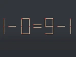 Thử tài IQ: Di chuyển một que diêm để 1-0=9-1 thành phép tính đúng