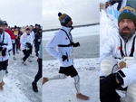 Durakiewicz lập kỷ lục bán marathon chân trần trên băng tuyết