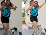 Bị chó táp khi nhún nhảy làm màu