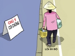 Vỉa hè cho người đi bộ: 'Tứ bề thọ địch'