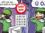 Shipper chơi ú òa với biển báo giao thông