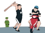 Hậu quả của việc lái xe bằng... gậy bóng chày