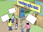 Khi trẻ mầm non tham gia 'khối nghỉ hè'