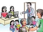 Nghỉ hè, cơ quan biến thành nhà trẻ, sếp cũng bị 'xoi mói'