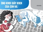 Ông chồng tới công chuyện vì khoe giấy khen của con lên mạng