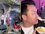 Mẹ chú rể trổ tài 'trồng chuối' trên sân khấu cưới