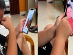 Con trai cười như được mùa khi xem lại ảnh hồi mẹ đi đẻ mình
