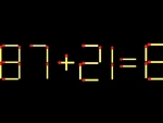 Thử tài IQ: Di chuyển một que diêm để 87+21=8 thành phép tính đúng
