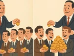Thành ngữ ám chỉ càng ít người càng hưởng nhiều lợi lộc này là gì?