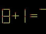 Thử tài IQ: Di chuyển một que diêm để 8+1=7 thành phép tính đúng