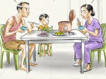 Bữa cơm né giờ cao điểm