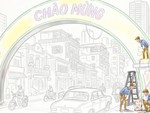 Cổng chào cũng vào mùa… gia cố