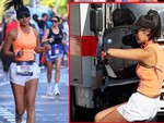 Nữ influencer ‘quá giang’ xe đạp ở giải marathon còn khoe lên mạng