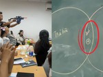 Nam sinh khiến cả lớp vỡ òa với pha 'ghi bàn' siêu đỉnh