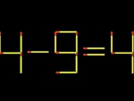 Thử tài IQ: Di chuyển một que diêm để 4-9=4 thành phép tính đúng