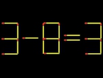 Thử tài IQ: Di chuyển một que diêm để 3-8=3 thành phép tính đúng