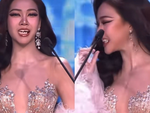 Thí sinh 'Miss Grand' rơi răng giả khi đang hô tên