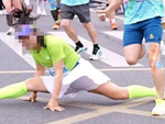 Nữ runner bị cấm thi đấu vì xoạc chân giữa đường chạy để selfie