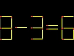 Thử tài IQ: Di chuyển một que diêm để 8-3=6 thành phép tính đúng