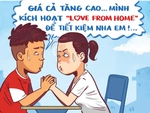 'Work from home', 'love from home' giữa bão giá