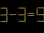 Thử tài IQ: Di chuyển một que diêm để 3-3=9 thành phép tính đúng