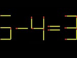 Thử tài IQ: Di chuyển một que diêm để 6-4=3 thành phép tính đúng