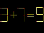 Thử tài IQ: Di chuyển một que diêm để 3+7=9 thành phép tính đúng