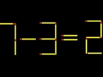 Thử tài IQ: Di chuyển một que diêm để 7-3=2 thành phép tính đúng