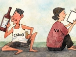 Chồng ôm chai, vợ ôm AI