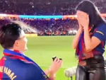 Cầu hôn giữa El Clasico, fan Barca có ‘cú đúp’ trong một đêm