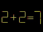 Thử tài IQ: Di chuyển một que diêm để 12+2=7 thành phép tính đúng