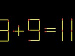 Thử tài IQ: Di chuyển một que diêm để 3+9=11 thành phép tính đúng