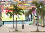 Fan zone World Cup vắng như chùa Bà Đanh vì cạnh đầm cá sấu
